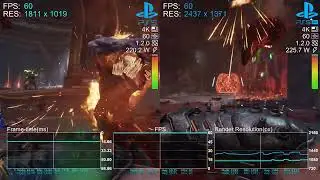 Doom: The Dark Ages - PS5 vs PS5 Pro - FPS and Resolution Test
