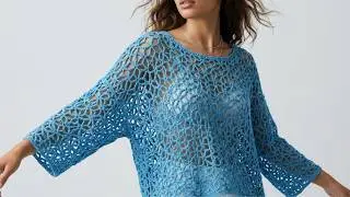 You'd Pay a Fortune for This in a Store! 💎 How to Make a Luxurious-Looking Mesh Blouse MODEL