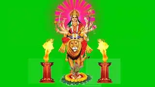 Maa Durga Green Screen Effected video | 4k | 3D | Durga Mata Green Screen Video | Release GSE.