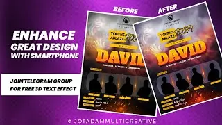 👉 How to enhance your flier after designing |Pixellab tips and trick | Smartphone design|