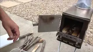 50 Caliber ammo can wood burning stove