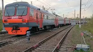 Электричка ЭД4М-0156 на участке  Сергиев Посад 76км