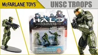 Коллекционные фигурки от McFarlane Toys | The HALO WARS collection Squad 1 UNSC troops | Видео обзор
