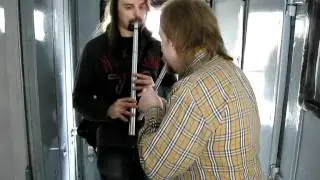 Сейшн в тамбуре поезда Минск-Гомель. март 2011
