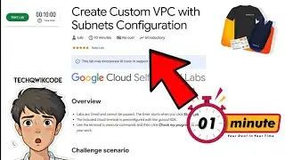 Create Custom VPC with Subnets Configuration || Google Arcade || Commands In Description
