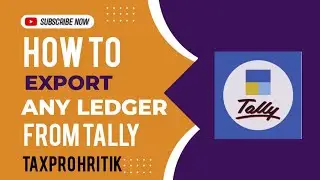 Export Any Ledger Report from Tally to Excel or PDF | Tally Tips (2025 update)