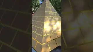 Building this pyramid was challenging but incredibly satisfying #Wood #Handmade #egypt #pyramid