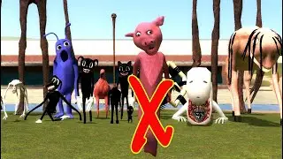 Which Of Trevor Henderson's Creatures Can Catch GHOST PIGGY! Gmod Nextbot