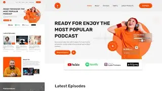 Design a Unique Podcast Website in Figma | Figma Tutorial | Figma Beginner Tutorial