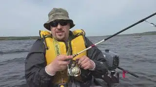 Side transom for a kayak.