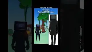 How to make a Tv man for only 85 Robux in Roblox! 