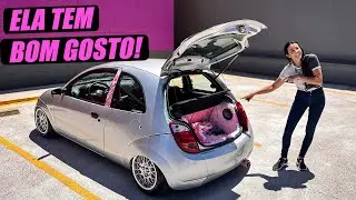 É DE MENINA! FORD KA COM PERSONALIZAÇÃO DE PORTA MALAS + SUSPENSÃO A AR