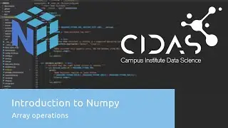 Introduction to Numpy - Array operations