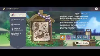 Genshin Impact - Almighty Arataki Extraordinary and Exhilarating Extreme Beetle Brawl Day 4