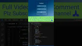 Pure Facebook page Login in Html and CSS Shortsvideo 2 Web Tutorial Tamil #html#css#shorts #trending