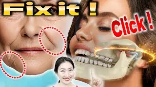 Click Your Molars 100 times a Day to Secretes Rejuvenate Hormone to Remove Nasolabial Folds & Jowls
