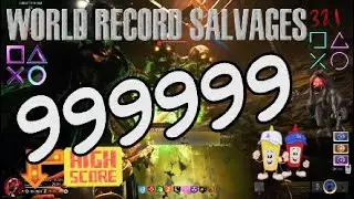 ROUND 321 CITADELLE DES MORTS 999999 SALVAGES WORLD RECORD - BLACK OPS 6 ZOMBIES