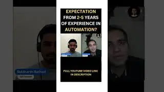 Expectations From 2-5 Years Automation Tester in QA Interview #shorts