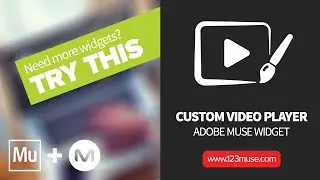 Adobe Muse CC 2014 Custom Video Player Widget