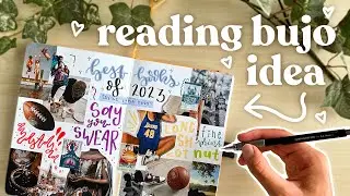 aesthetic READING JOURNAL spread idea and inspiration 🪁 best books of 2023 bullet journal with me