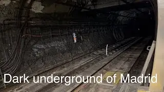 Dark underground tunnels of Madrid