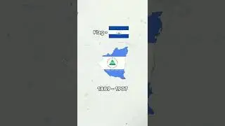 Evolution of Nicaragua #shorts #geography #map #flag #nicaragua  #evolution #viral #history #empire