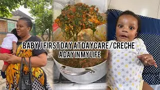 BABY J FIRST DAY AT DAYCARE/CRÈCHE/ A DAY IN MY LIFE