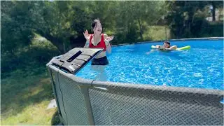 SISTER RUINS BROTHERS TV IN SWIMMING POOL