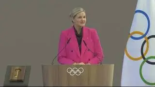 Dr Kirsty Coventry at the International Olympic Committee Presidential Handover Ceremony