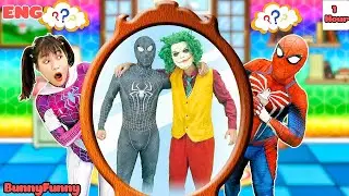 Spiderman's Magic Mirror - Real and Fake Spiderman - Best Video Collection