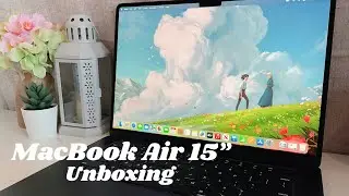 ✨ 15" MacBook Air M2 (Midnight) Unboxing 💻