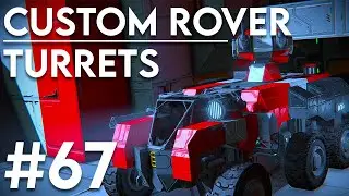 Custom rover turrets! - Space Engineers solo survival #67