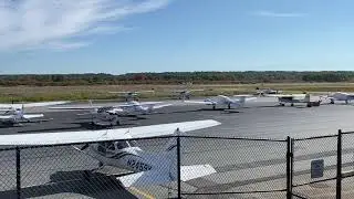 Norwood Airport takeoff