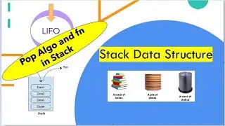 pop operation and algorithm in stack | Algorithm to Pop Element from Stack | Stack(Part-3)