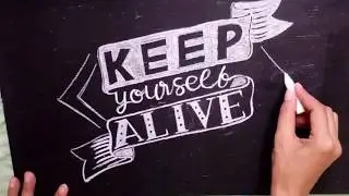 Tipografi menggunakan Kapur // Chalk Typography 