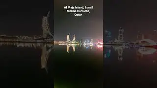 Strolling at Al Maja Island, Lusail Marina Corniche, Qatar #qatar #2023