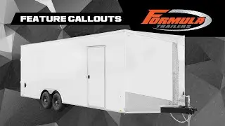 Formula Trailers | Feature Callout | Conquest 8.5' Wide Cargo Trailer