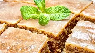🎄Christmas cake without a gram of flour! With shiny, sugar-free lemon glaze!