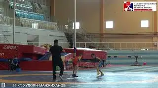 Финал 3-5. 35 кг. Худоян Княз(Нукуты) - Манжиханов Артем(Бохан)