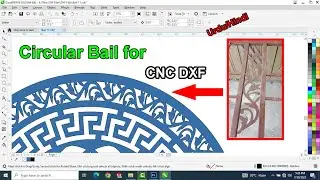 How to make circular bail jali design in CorelDraw using Envelop tool for CNC Machining