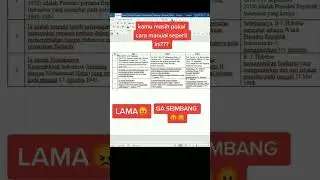 Cara merapikan tabel baris kolom di microsoft word 