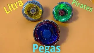 Beyblade Pegas vs Litra vs Pirates Oroiya