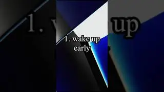 3 things to do in the morning 