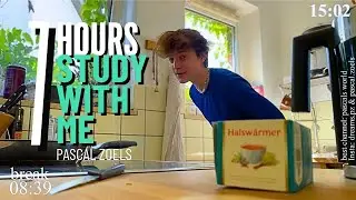 LIVE | 7-HOUR study with me 📚🌧 rain sounds & pomodoro timer 60 & 10
