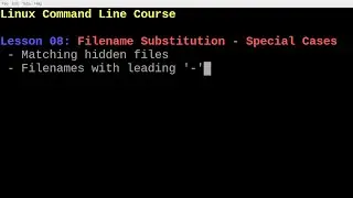 Linux Filename Substitution - Special Cases