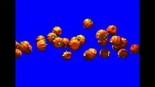 Blue Screen Flying Pumpkin Slow Motion Happy Halloween | #halloween  | #viral | #trending #fyp