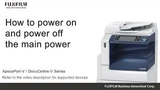 How to power on and power off the main power