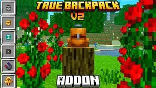 🎒TRUE BACKPACK V2 ADDON for BEDROCK | MINECRAFT PE +1.21 