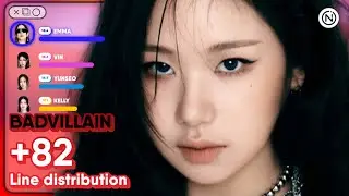 BADVILLAIN - '+82' (Line Distribution Color Coded) @Nawaii_k