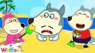 Wolfoo and Lucky Have Fun On The Beach With Daddy /Cartoon for kids by|Wolf fun friend